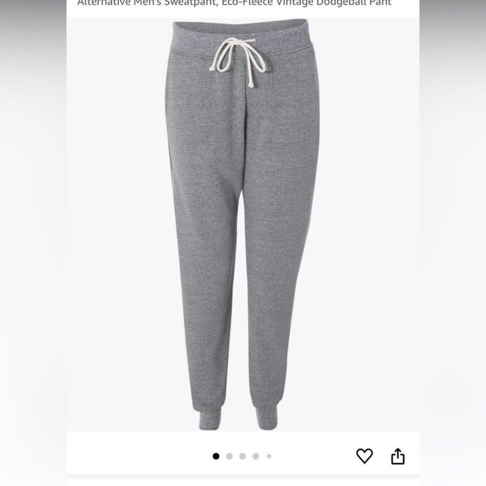 Alternative Apparel Gray Joggers with Tapered Fit